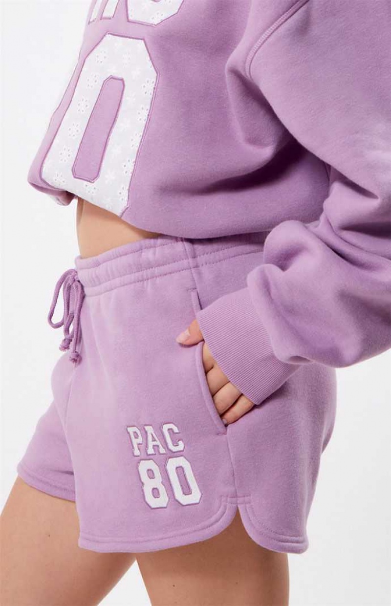 Pantalons PacSun Pac 1980 Easy Sweat Femme Violette | 032879ROB