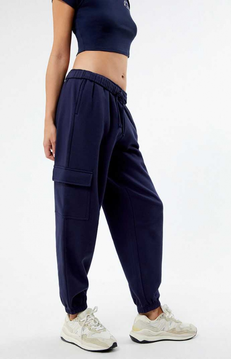 Pantalons PacSun Pacific Sunwear Cargo Femme Bleu Marine | 360954PYI