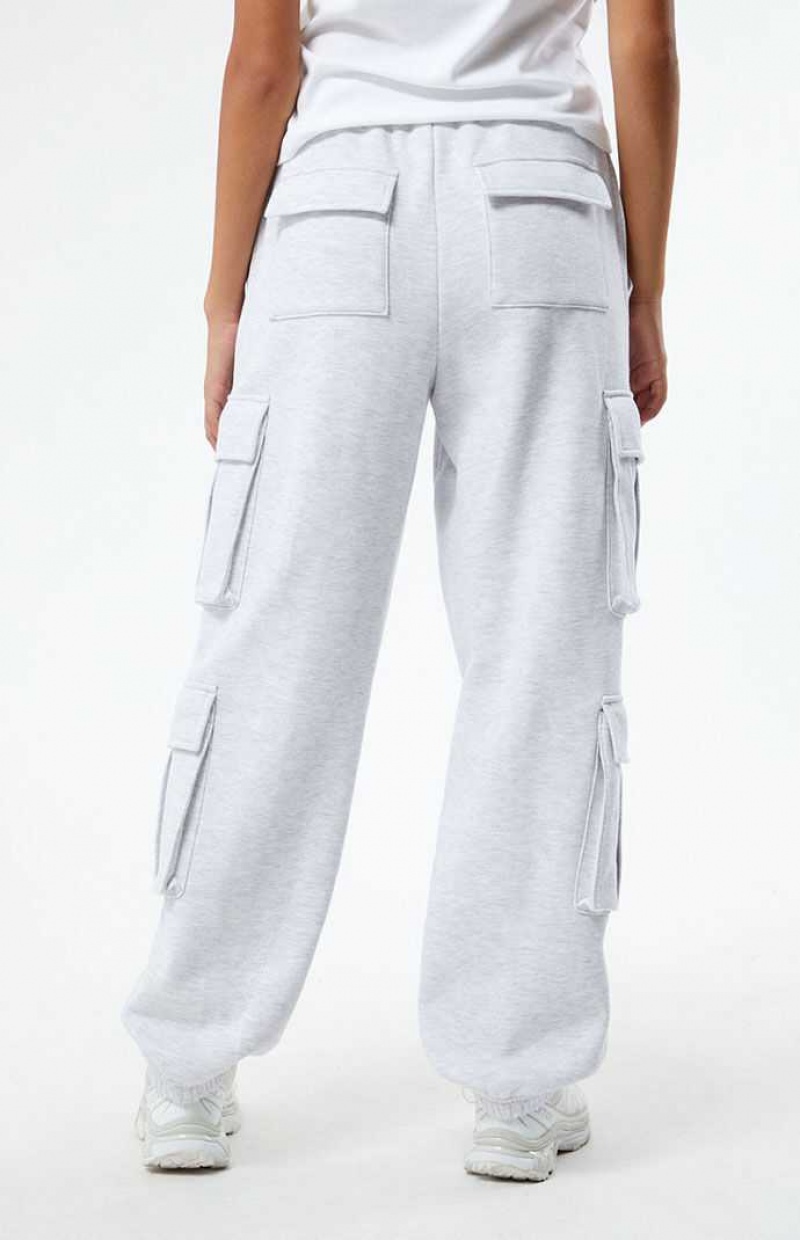 Pantalons PacSun Pacific Sunwear Crest Cargo Femme Grise | 639045PNZ