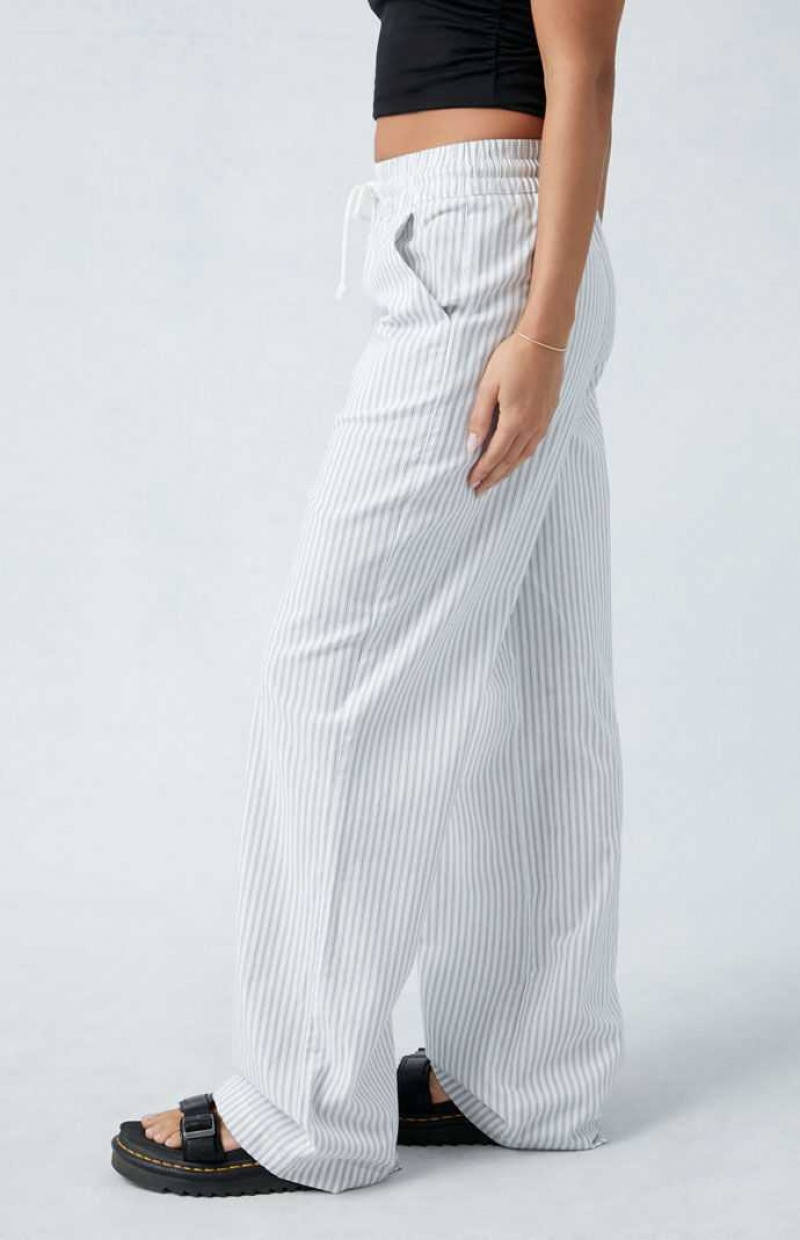 Pantalons PacSun Rayé Pull-On Femme Stripes | 290136XPT