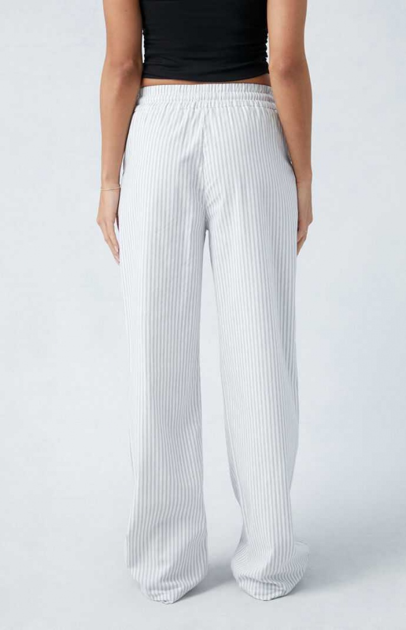 Pantalons PacSun Rayé Pull-On Femme Stripes | 290136XPT