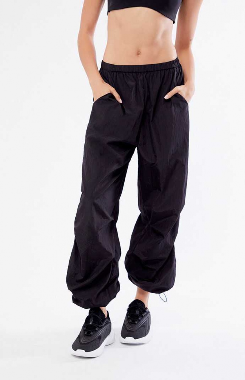 Pantalons PacSun Ruched Shine gy Femme Noir | 492365WUJ