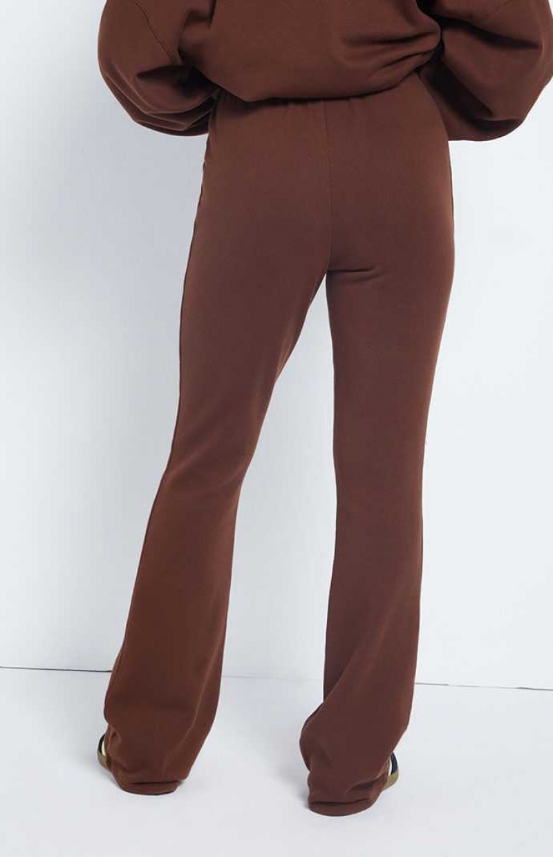 Pantalons PacSun Ryan Bungee Flare Femme Marron | 247018RDV