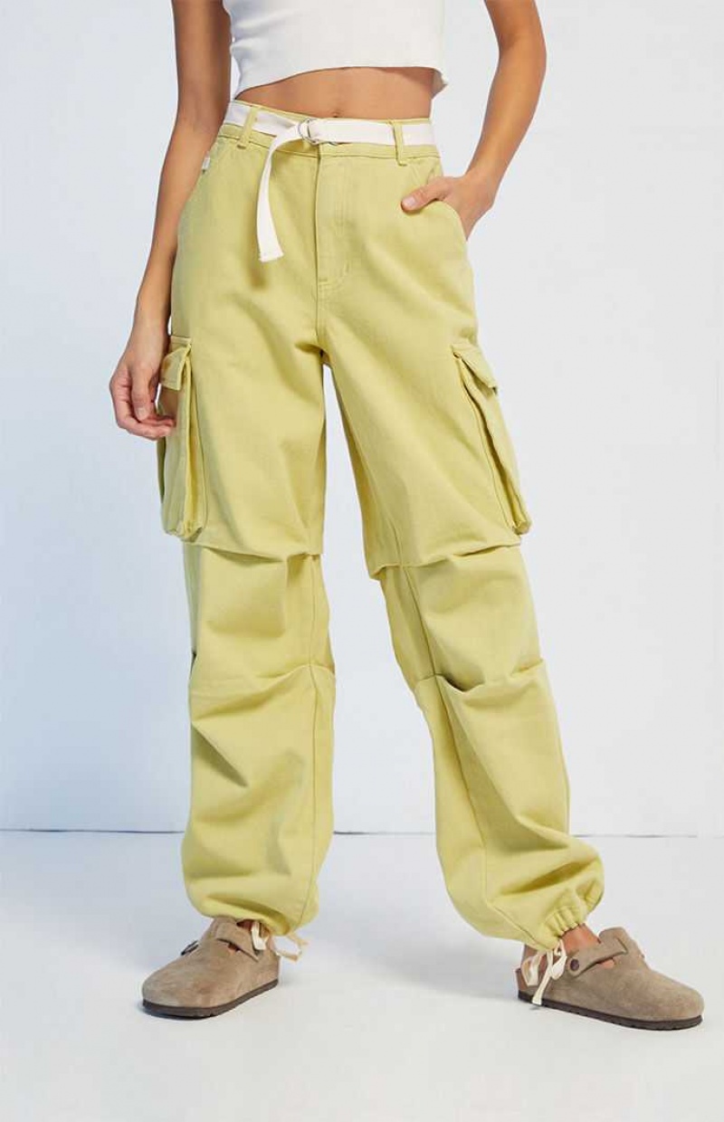 Pantalons PacSun Sage Balloon Cargo Femme Vert Olive | 502318NKR