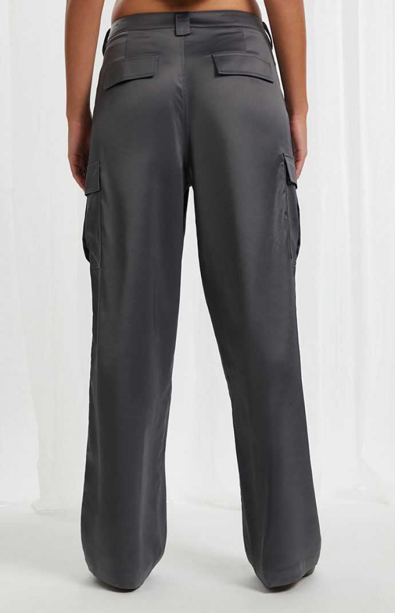 Pantalons PacSun Satin Cargo Femme | 407386XCJ