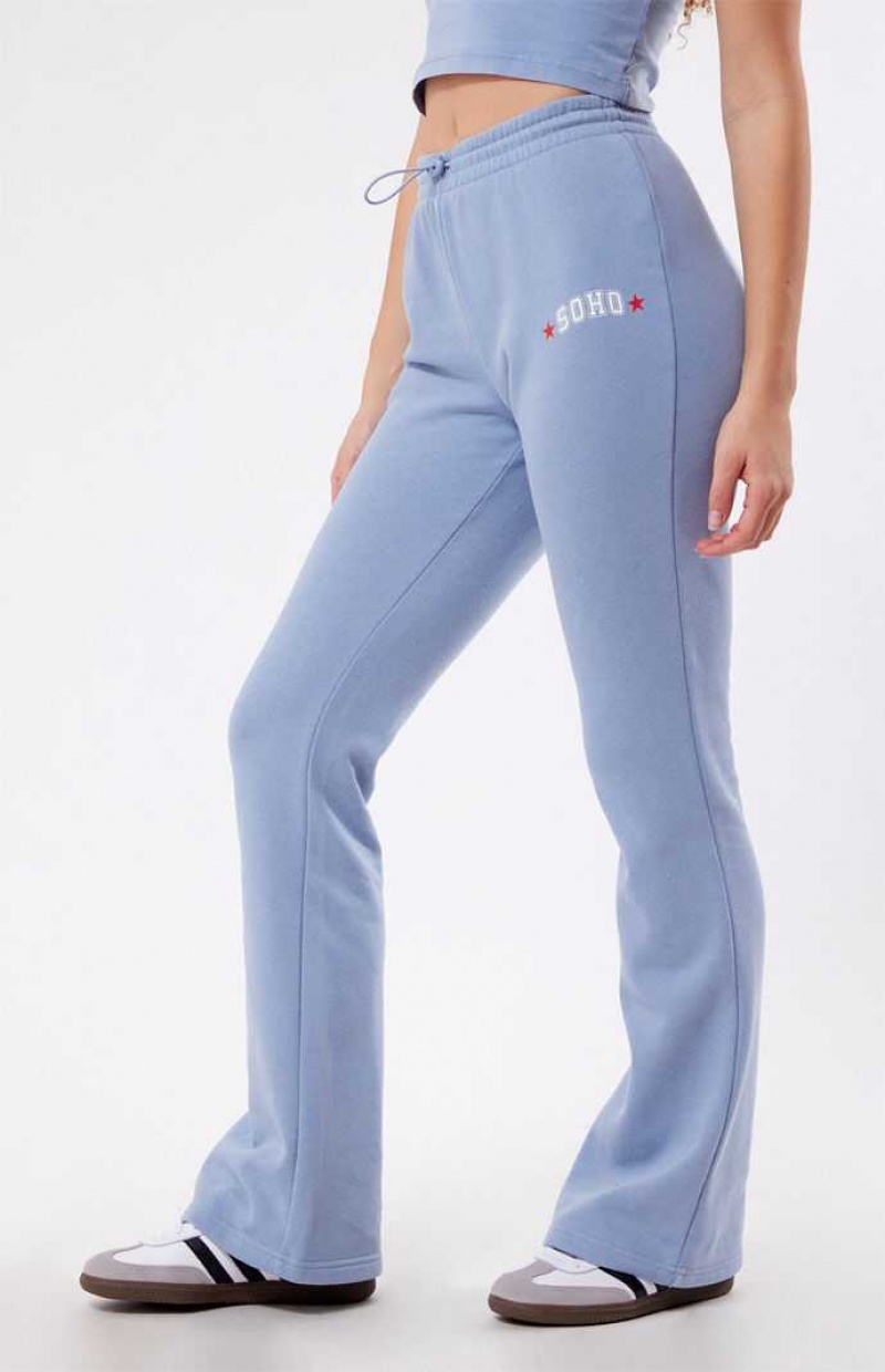 Pantalons PacSun Soho Flare Femme Bleu | 375864LGN