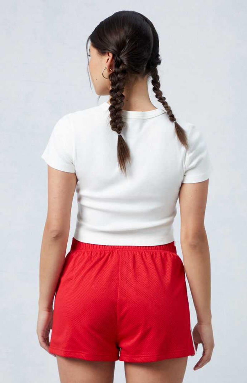 Pantalons PacSun Standard Basketball Femme Rouge | 648509YDZ