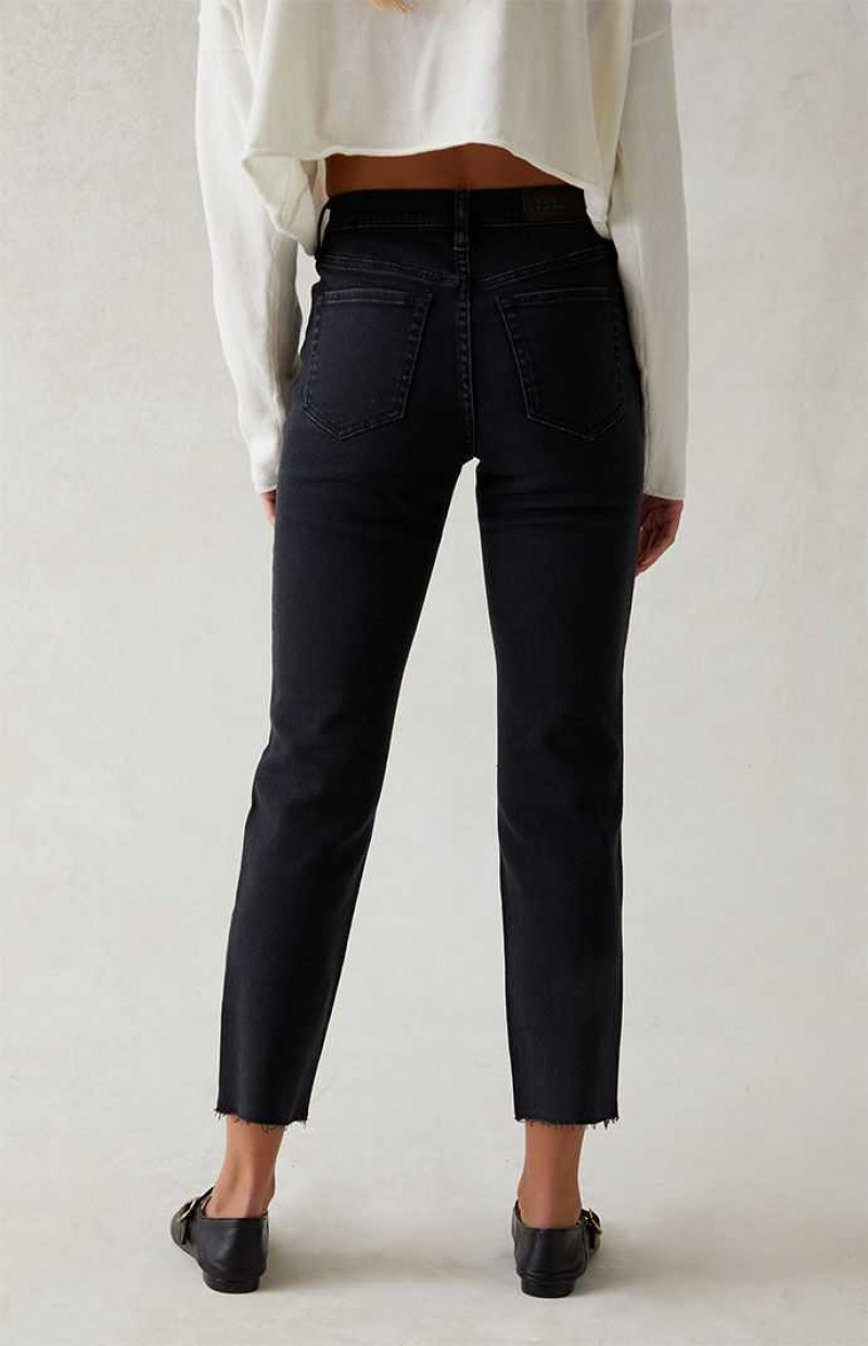 Pantalons PacSun Stretch Black Ripped Vintage Mince Femme Noir | 584713LEB