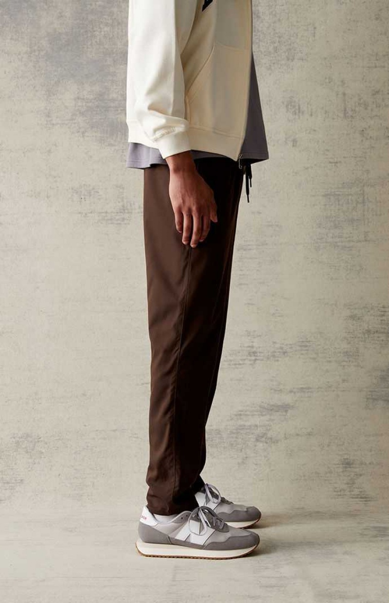 Pantalons PacSun Stretch Brown Slim Homme Marron Foncé | 129453SLN