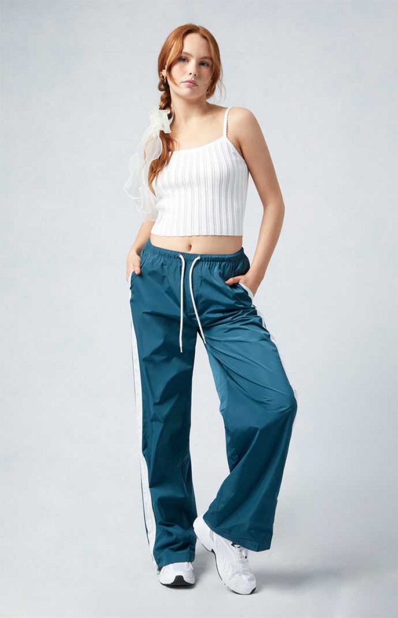 Pantalons PacSun Velocity Pull-On gy Piste Femme Bleu Foncé | 972368NKI