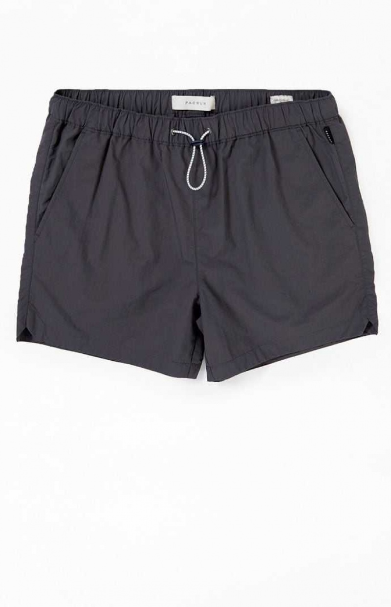 Short PacSun Asphalt Nylon Homme ASPHALT | 021875QDH