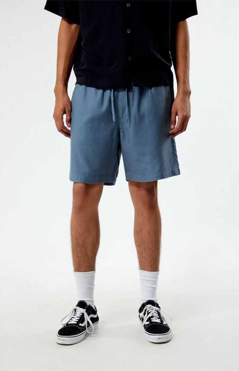 Short PacSun Blue Coton Volley Homme Bleu | 097145LJT