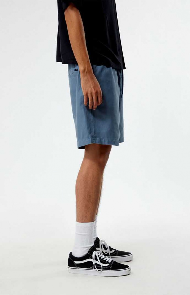 Short PacSun Blue Coton Volley Homme Bleu | 097145LJT