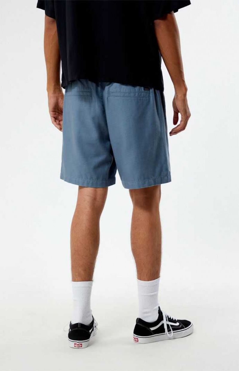 Short PacSun Blue Coton Volley Homme Bleu | 097145LJT