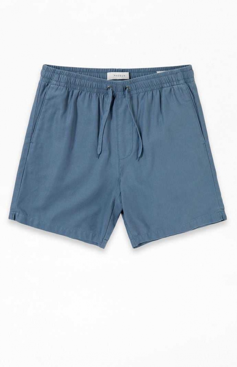 Short PacSun Blue Coton Volley Homme Bleu | 097145LJT