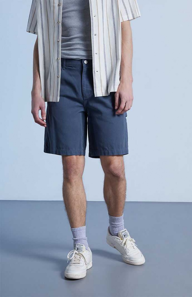 Short PacSun Blue Grey Carpenter Homme Bleu Grise | 312604RSA