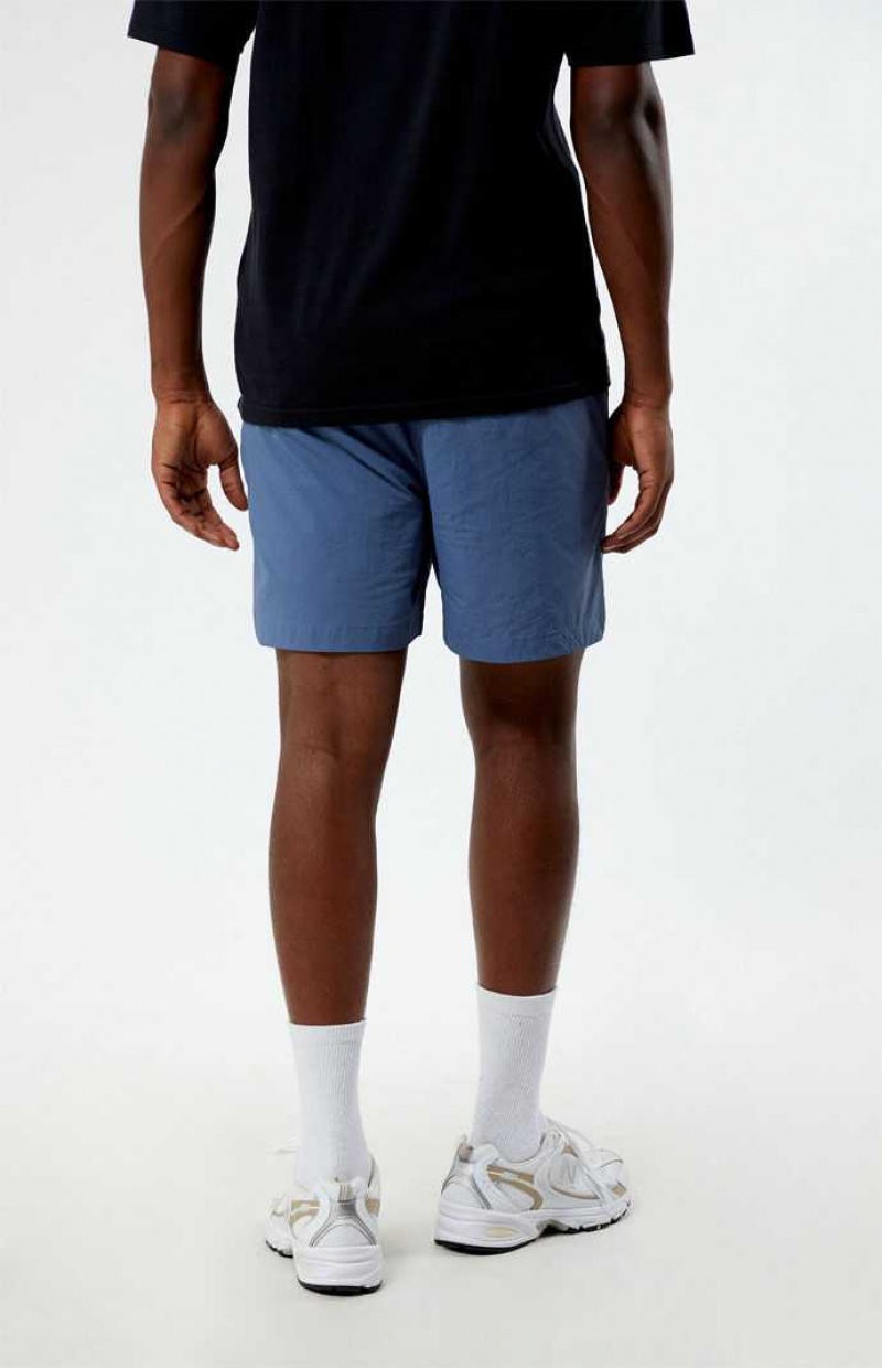 Short PacSun Blue Nylon Homme Bleu | 518429MQR