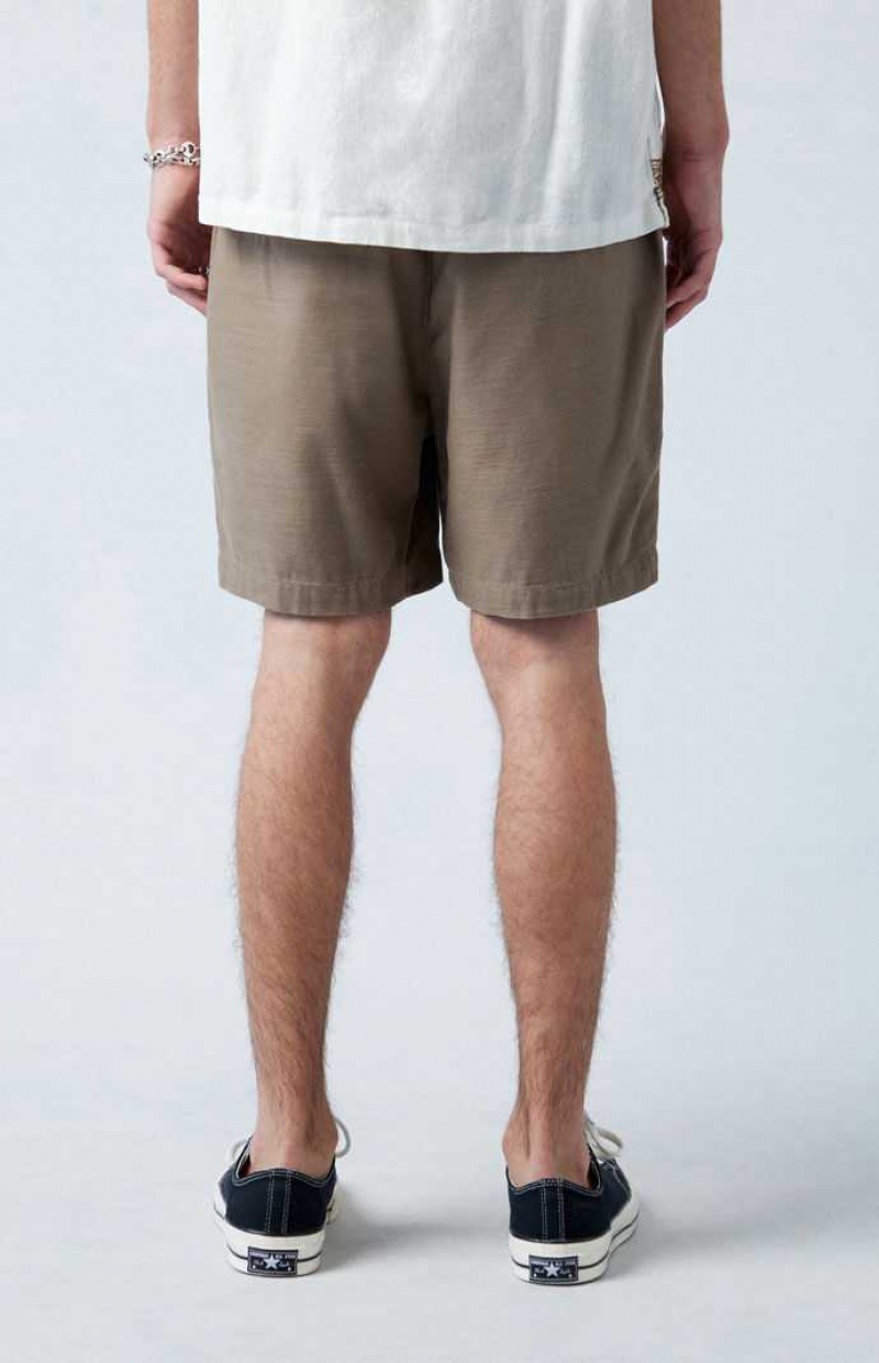 Short PacSun Brown Volley Homme Grise Marron | 051283UKY