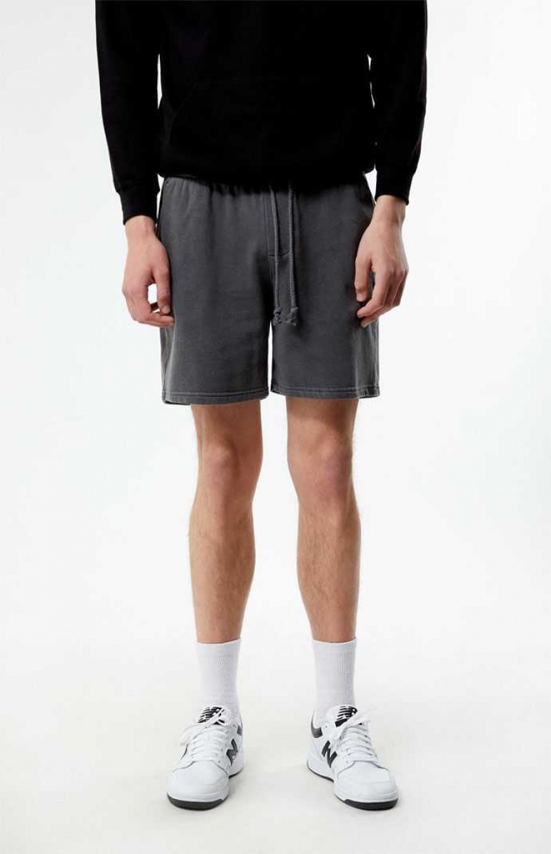 Short PacSun Charcoal Fleece Volley Homme Grise | 308517NGI