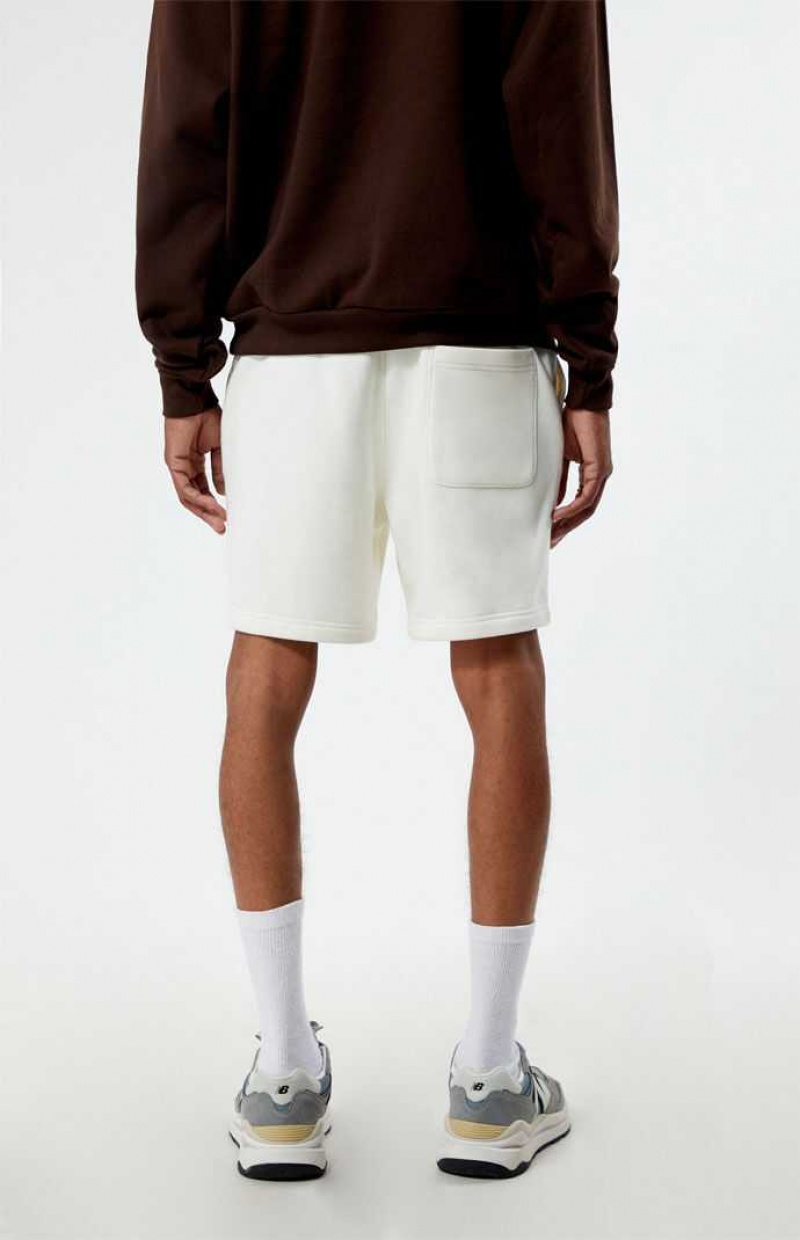 Short PacSun Fleece Cream Sweat Homme Blanche | 639075TAU