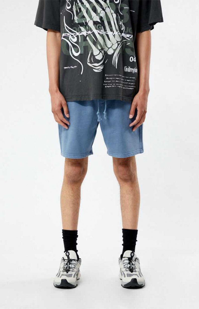 Short PacSun Fleece Volley Homme Bleu | 837412WTY