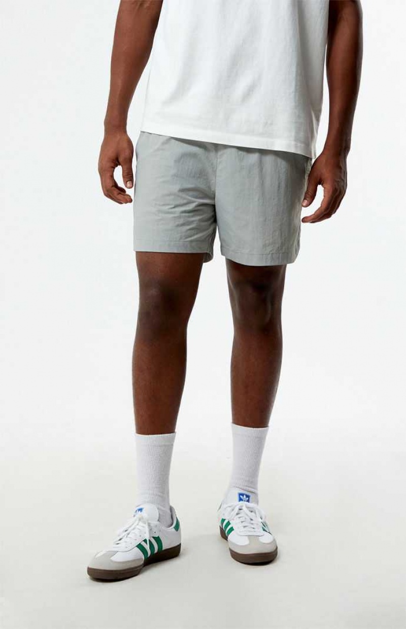 Short PacSun Gray Nylon Homme Grise | 237956ILG