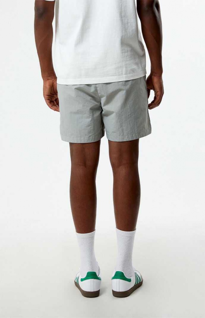 Short PacSun Gray Nylon Homme Grise | 237956ILG