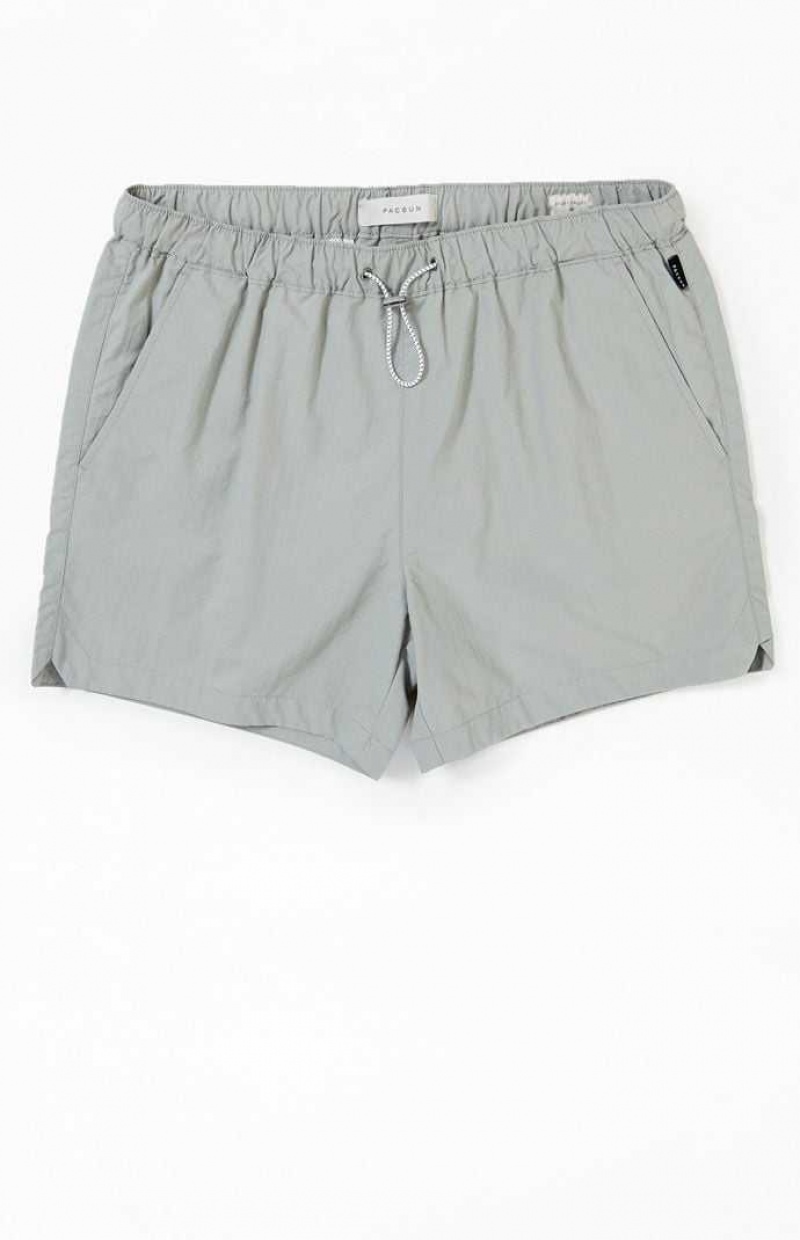 Short PacSun Gray Nylon Homme Grise | 237956ILG