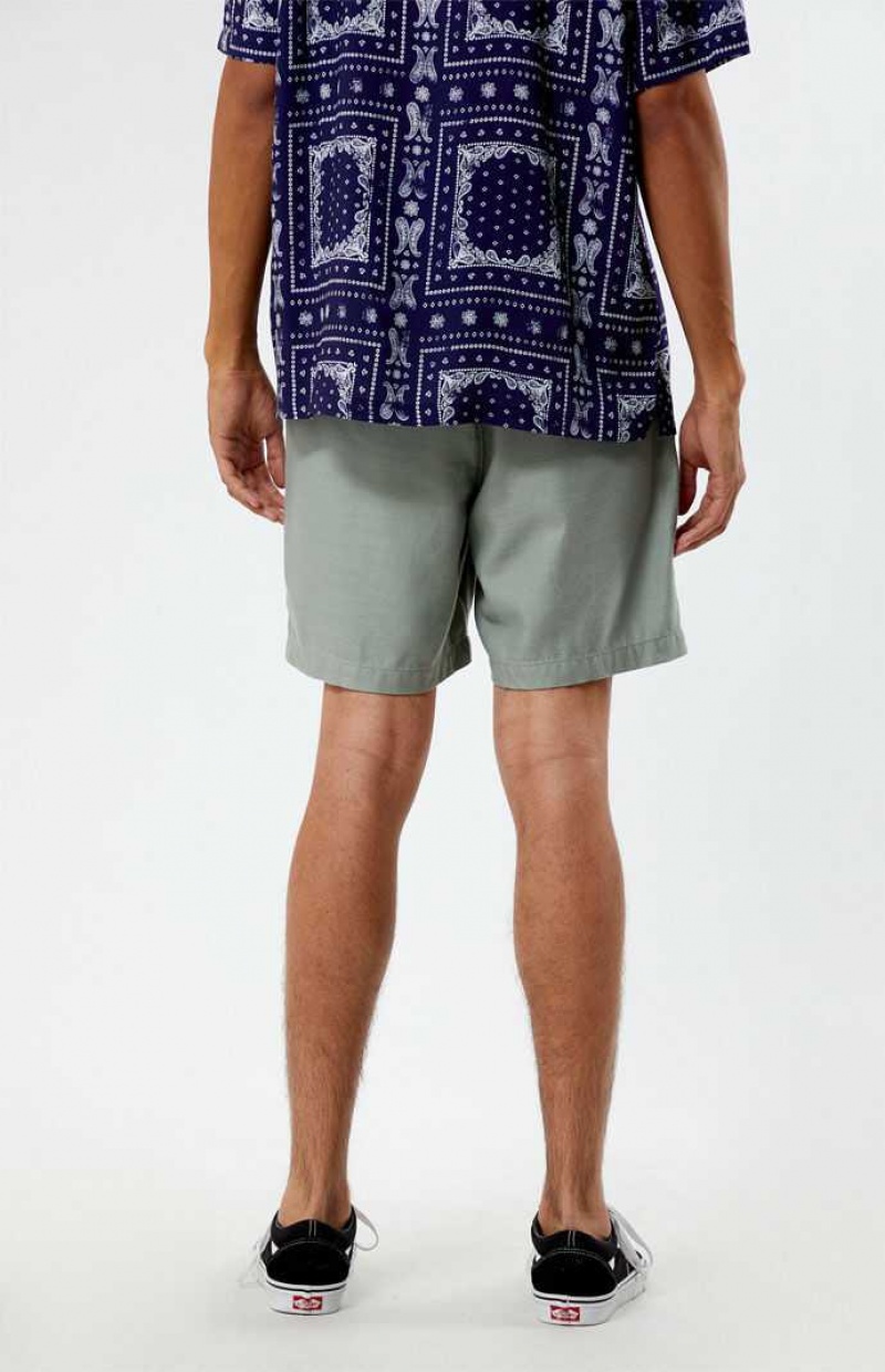 Short PacSun Olive Volley Homme Vert Olive | 487520YDH