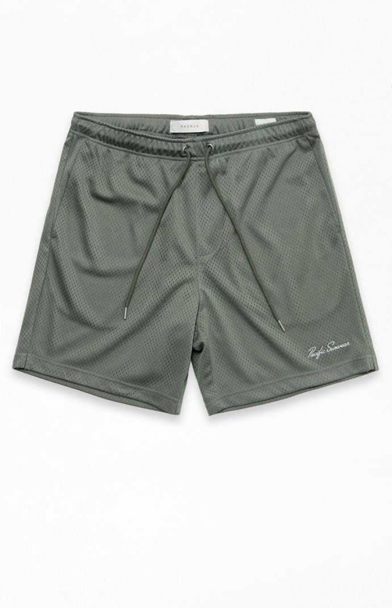 Short PacSun Pacific Sunwear Mesh Homme Vert | 610845FRS