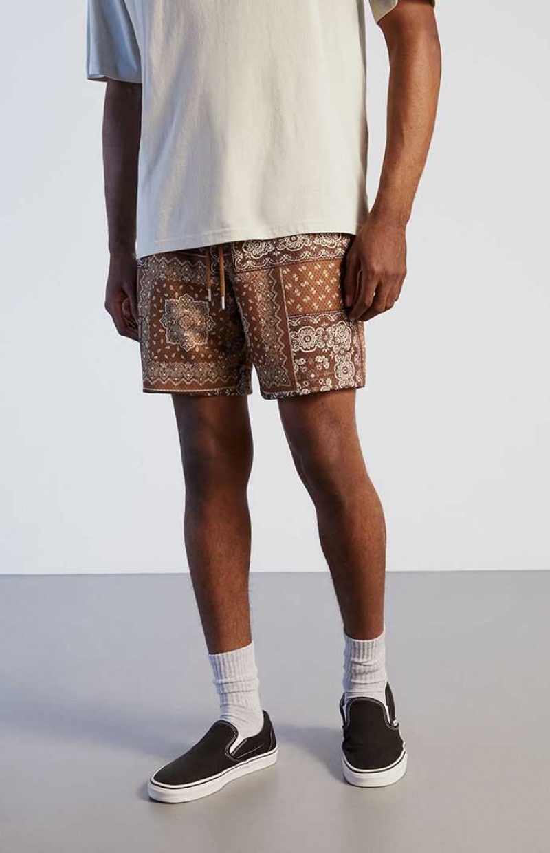 Short PacSun Paisley Mesh Homme | 283704UHJ