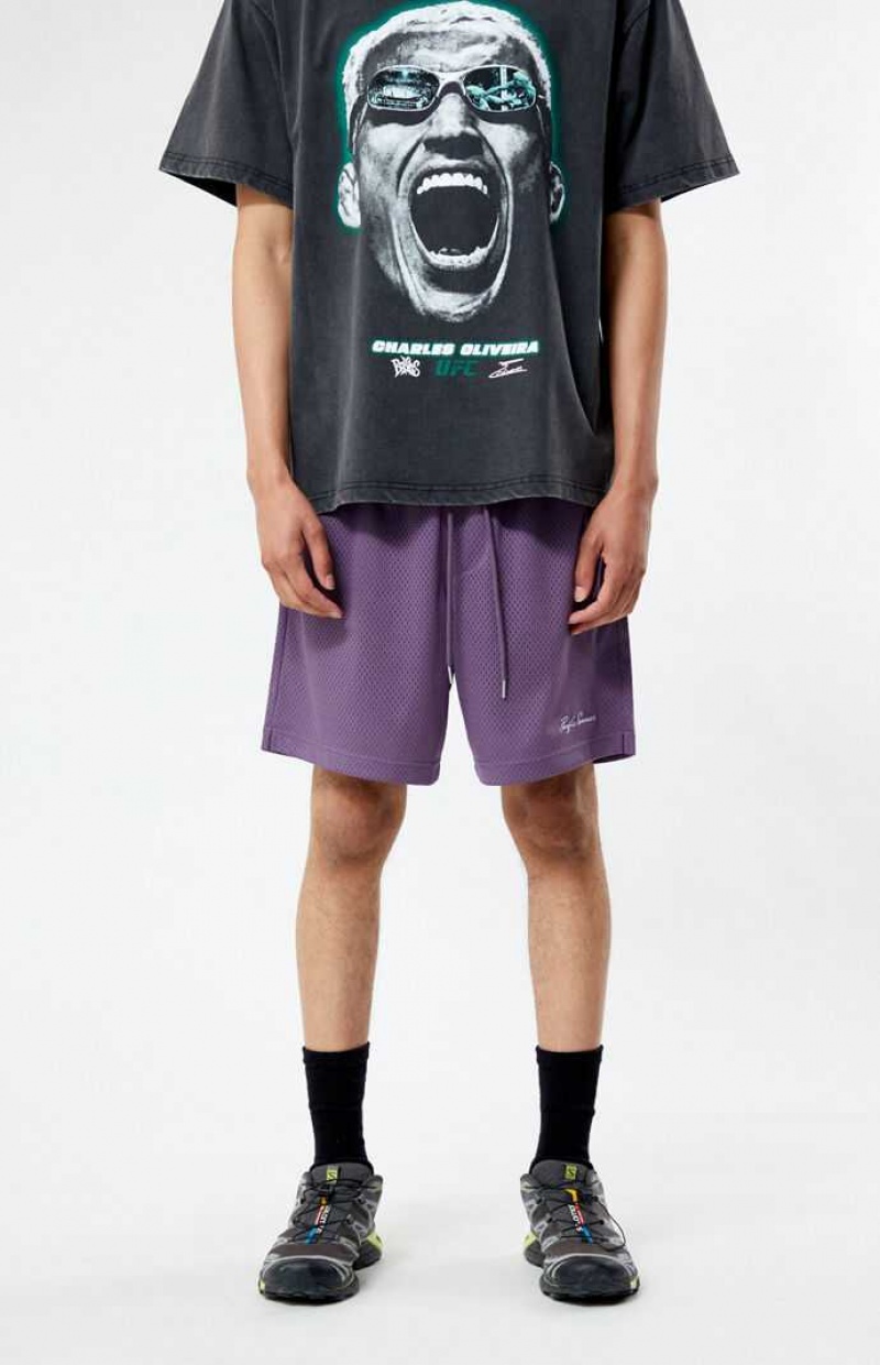 Short PacSun Purple Mesh Basketball Homme Violette | 549162TQG