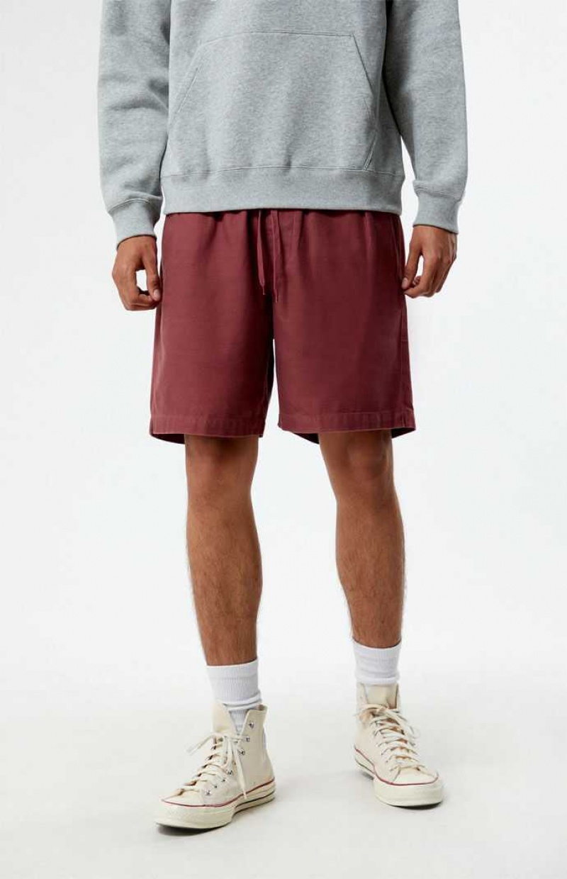 Short PacSun Red Volley Homme Rouge | 971624FCH