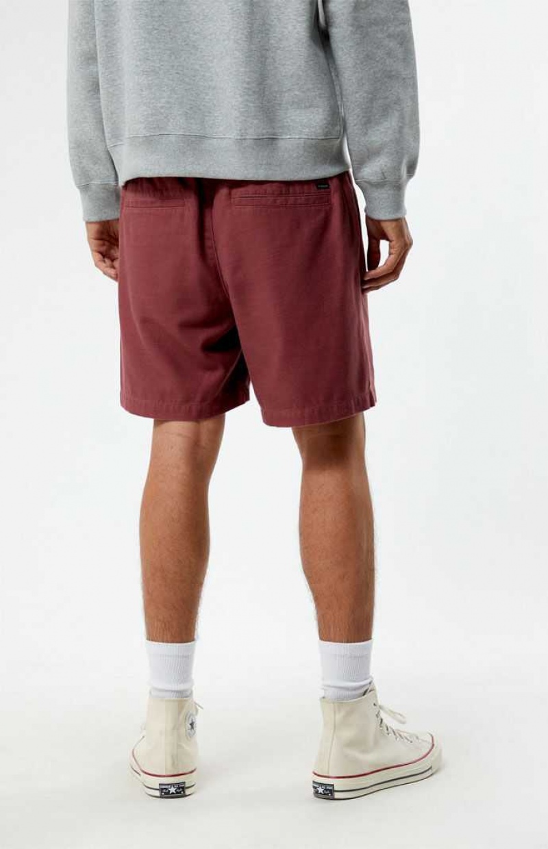 Short PacSun Red Volley Homme Rouge | 971624FCH