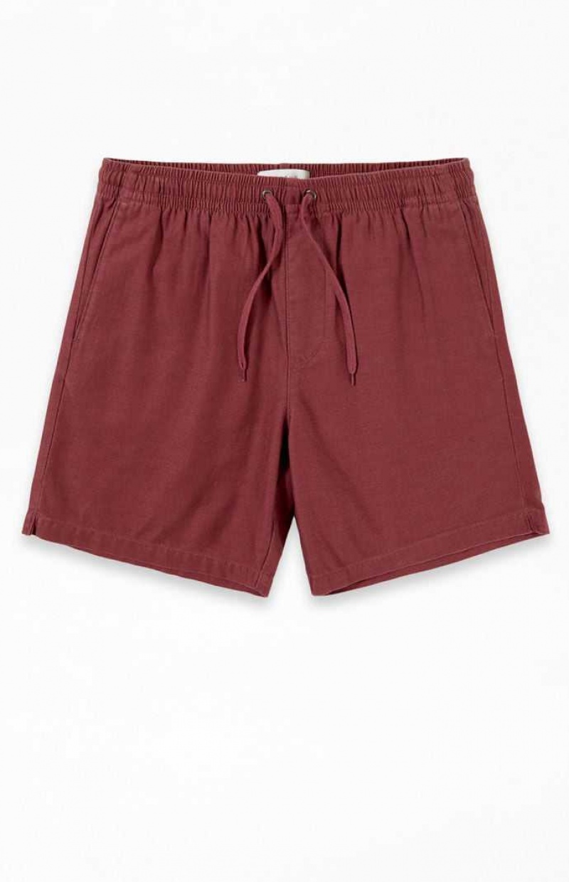 Short PacSun Red Volley Homme Rouge | 971624FCH