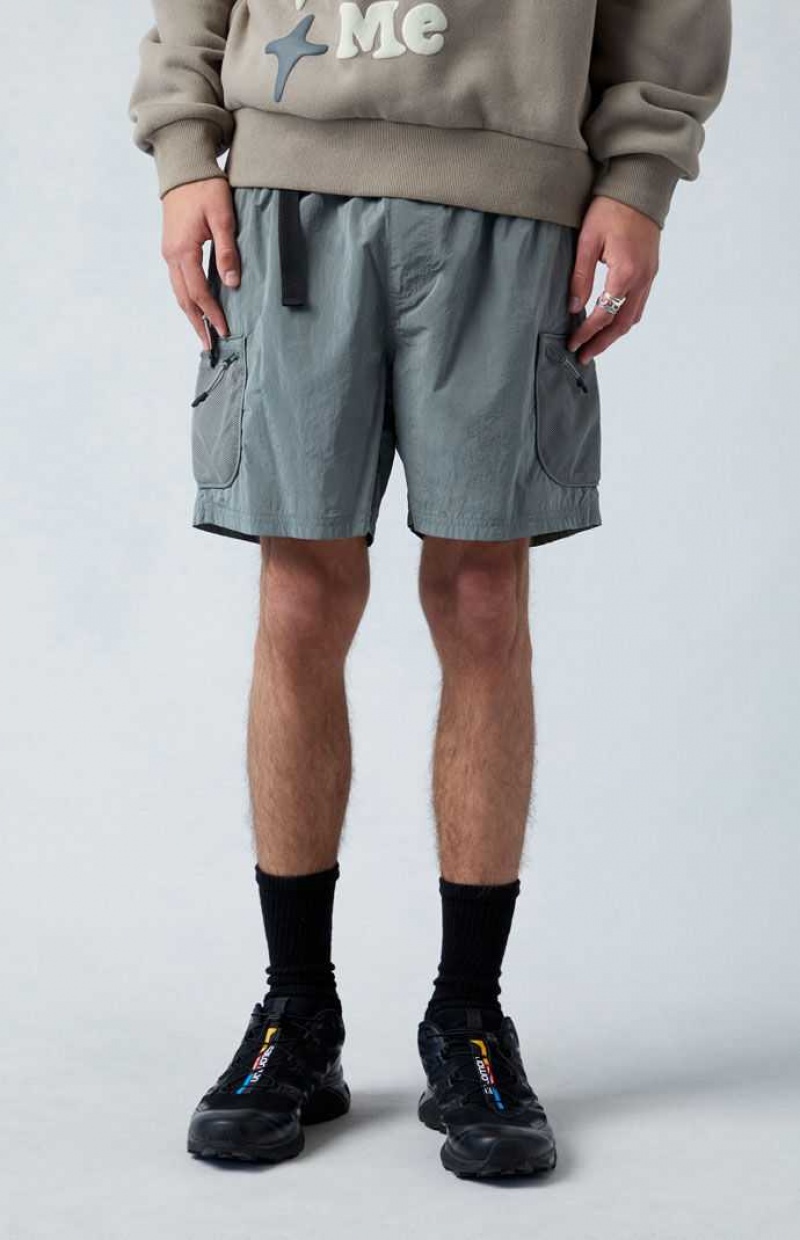 Short PacSun Tech Cargo Homme Grise | 802739XZW