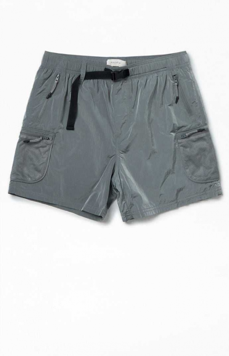 Short PacSun Tech Cargo Homme Grise | 802739XZW