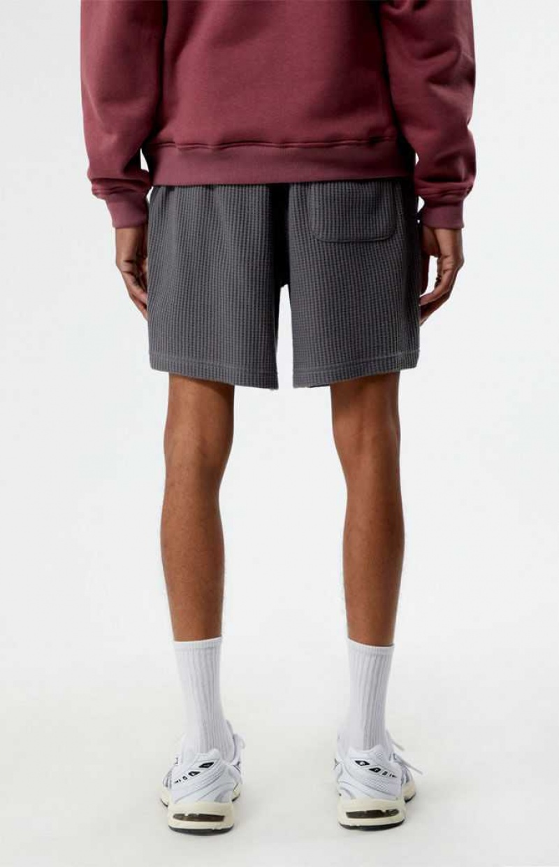 Short PacSun Waffle Knit Volley Homme Grise | 294738DYR