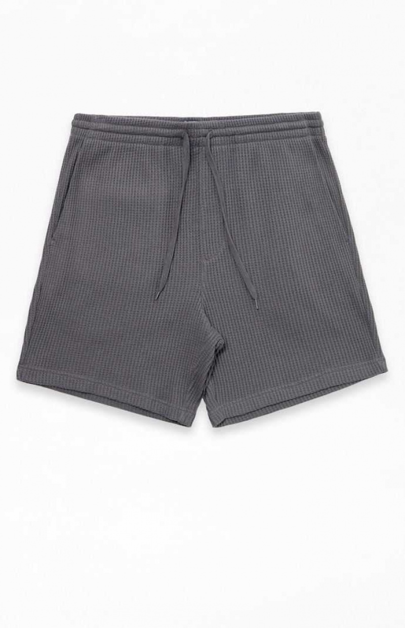 Short PacSun Waffle Knit Volley Homme Grise | 294738DYR