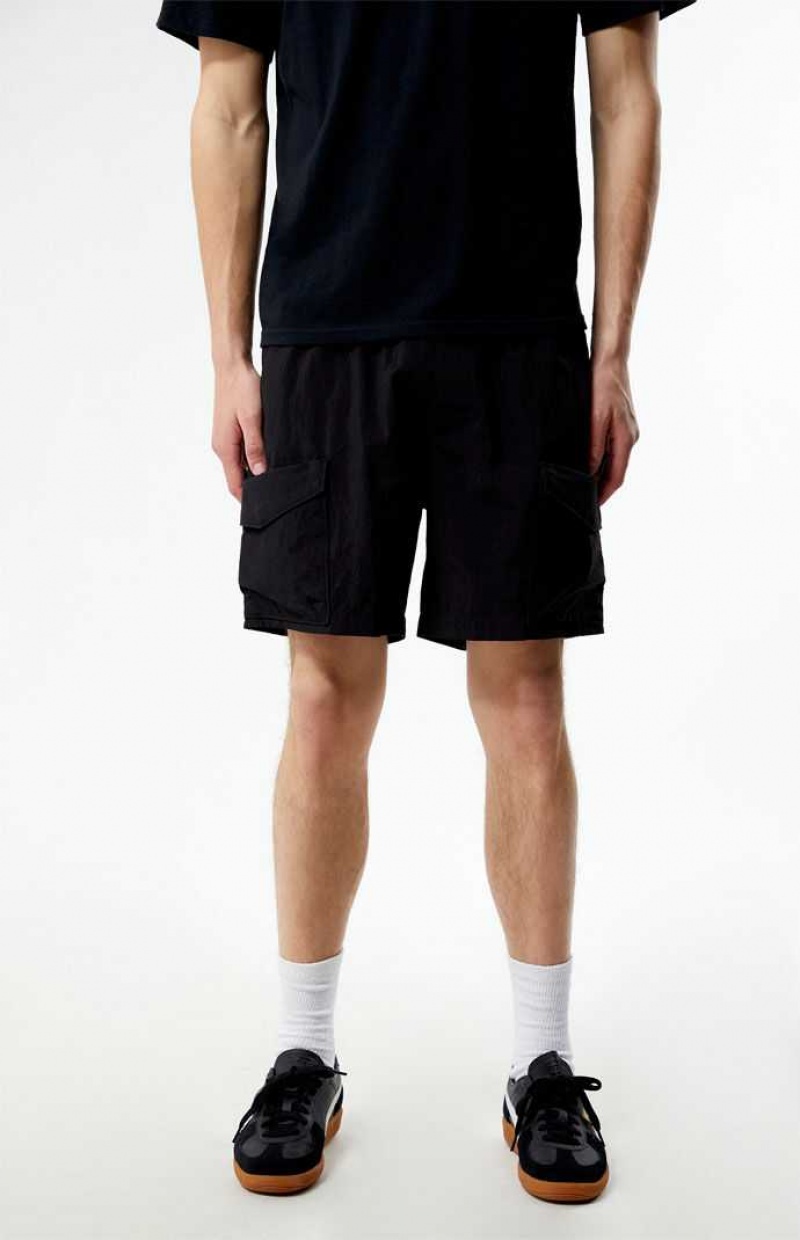 Short PacSun Weston Nylon Volley Homme Noir | 951426CZH