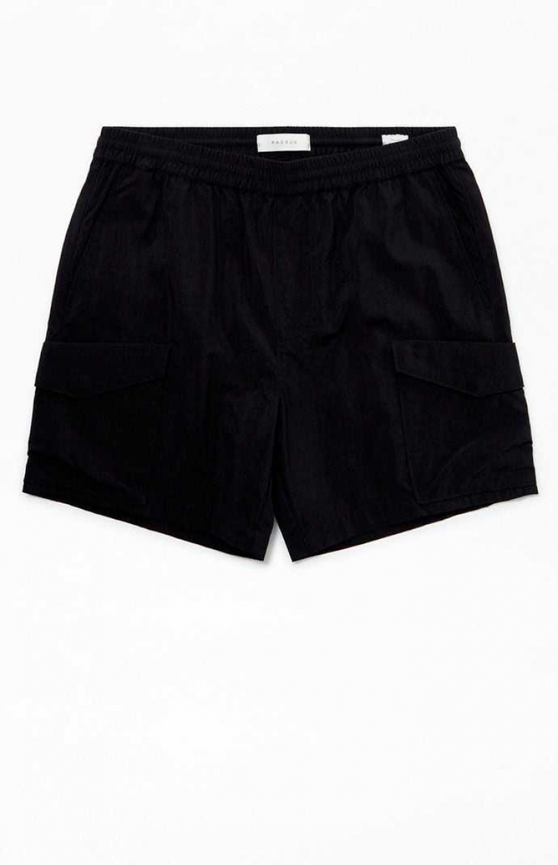 Short PacSun Weston Nylon Volley Homme Noir | 951426CZH