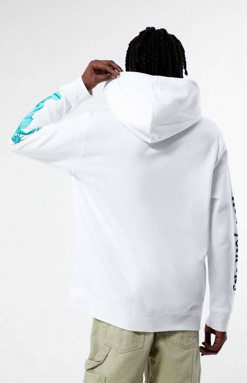 Sweat a Capuche PacSun Big Apple Puff Homme Blanche | 648193WBX