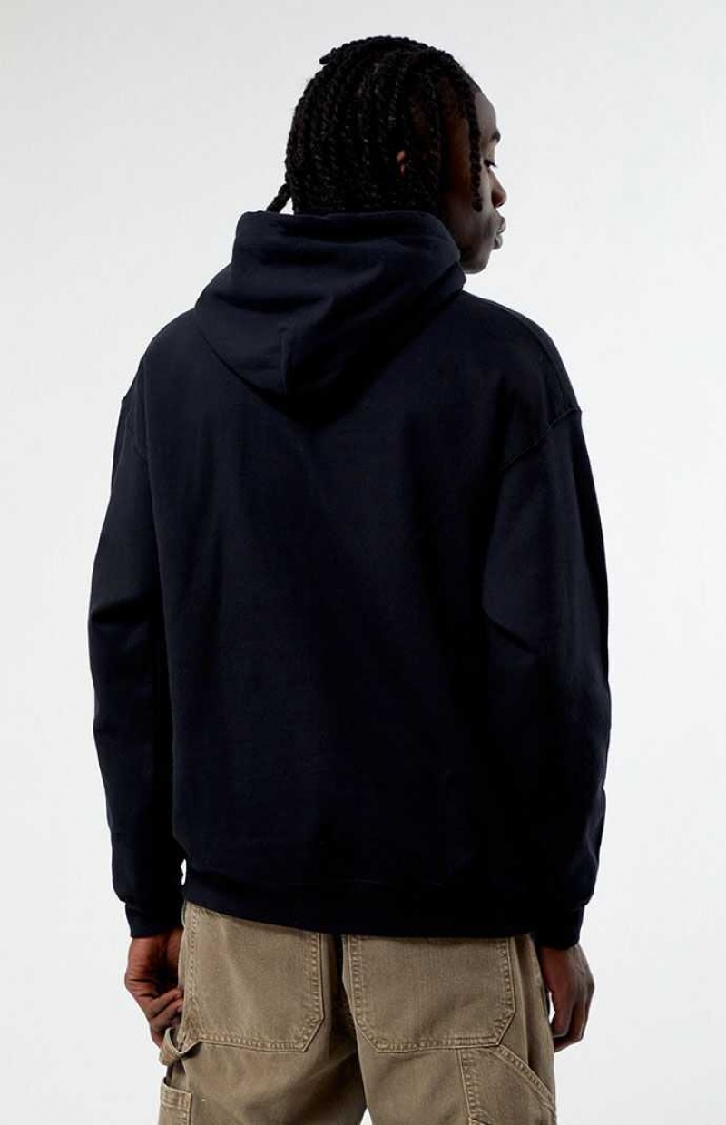 Sweat a Capuche PacSun Delicate Homme Noir | 427516FXO