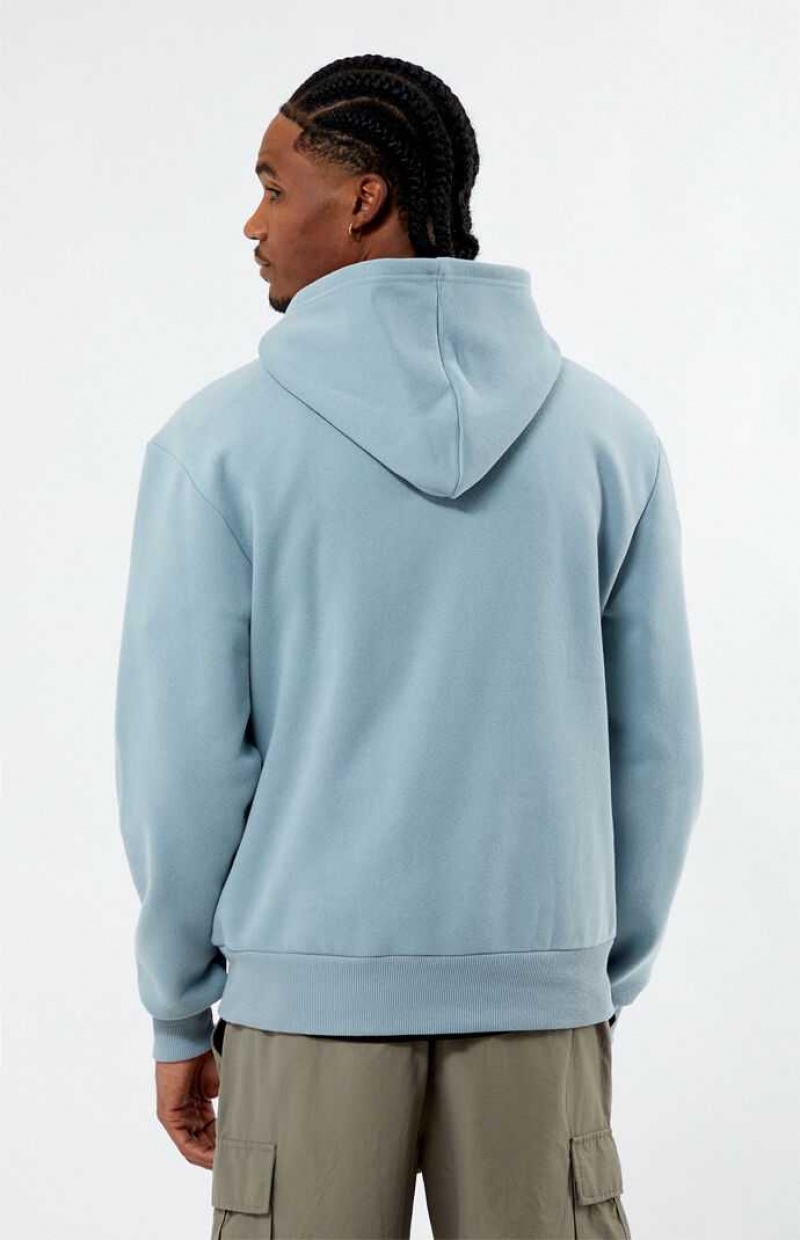 Sweat a Capuche PacSun Forever Puff Homme Grise Bleu | 956784PDJ