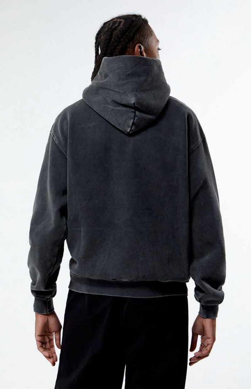 Sweat a Capuche PacSun Forever Script Homme Noir | 469175YNK