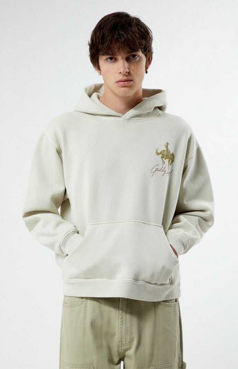 Sweat a Capuche PacSun Giddy Up Homme CEMENT | 123495PUT