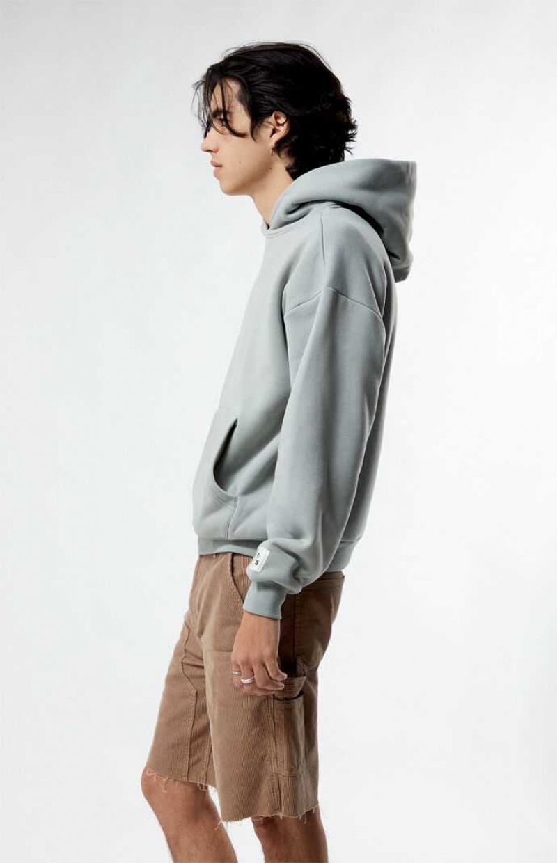 Sweat a Capuche PacSun Gray Solid Homme Grise | 538760OXI