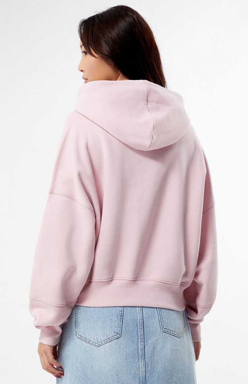 Sweat a Capuche PacSun Montreal Cropped Femme Violette | 369287JBU