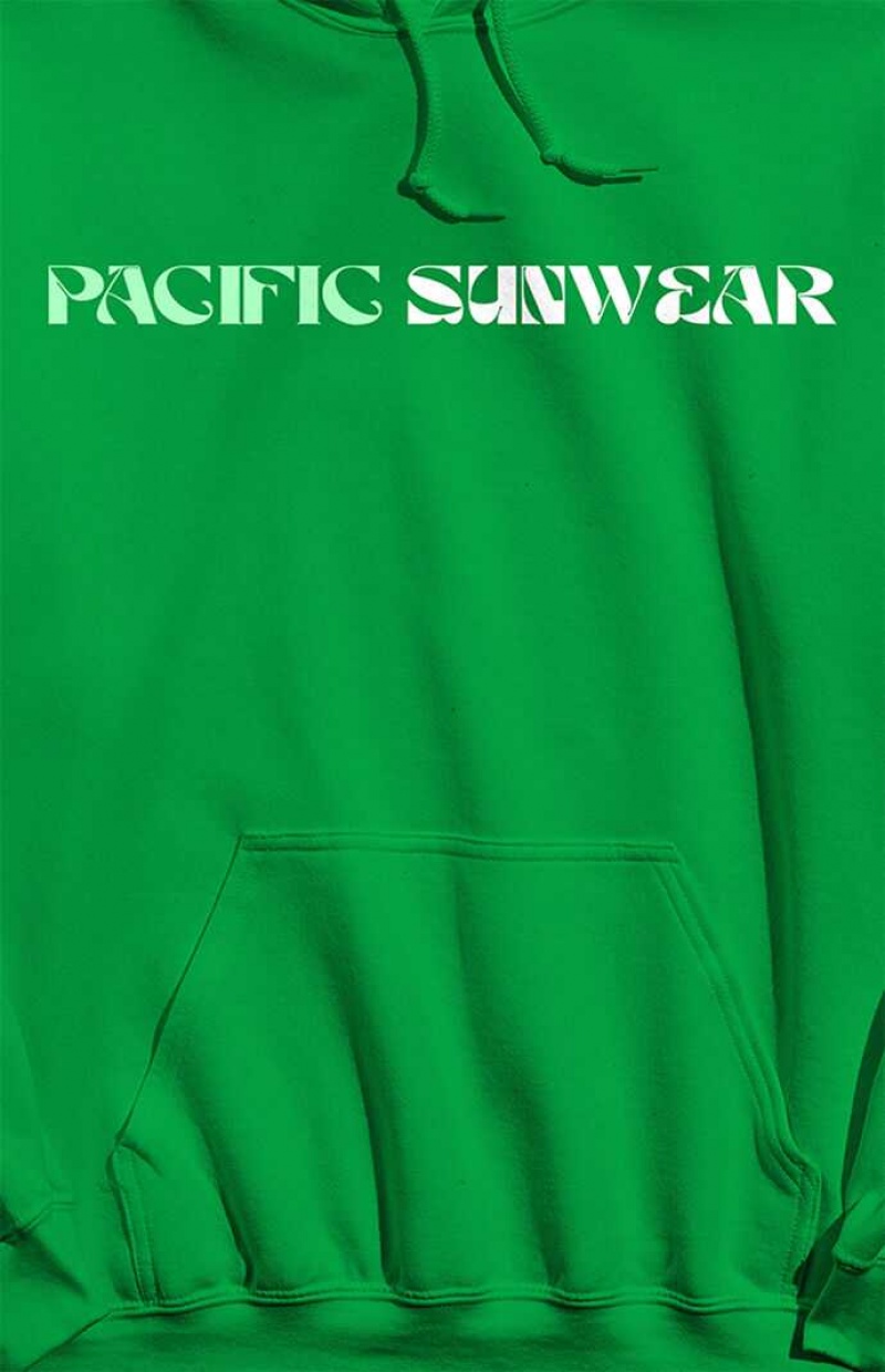 Sweat a Capuche PacSun Pacific Sunwear Homme Vert | 702935STV