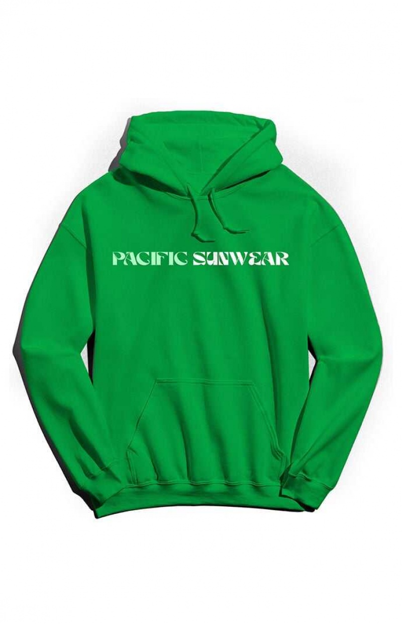 Sweat a Capuche PacSun Pacific Sunwear Homme Vert | 702935STV